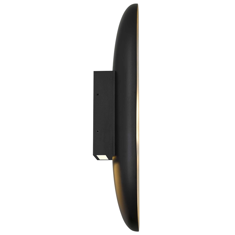 Alteck Marilyn 20 inch Aluminum LED Outdoor Wall Light in Black