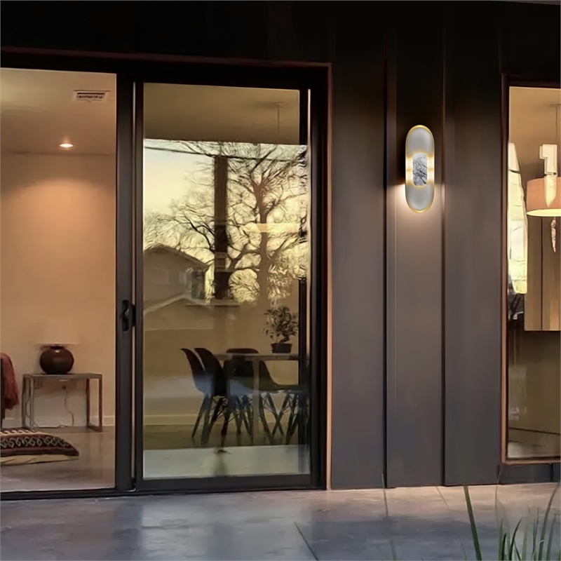 Alteck Marilyn 20 inch Aluminum LED Outdoor Wall Light in Black