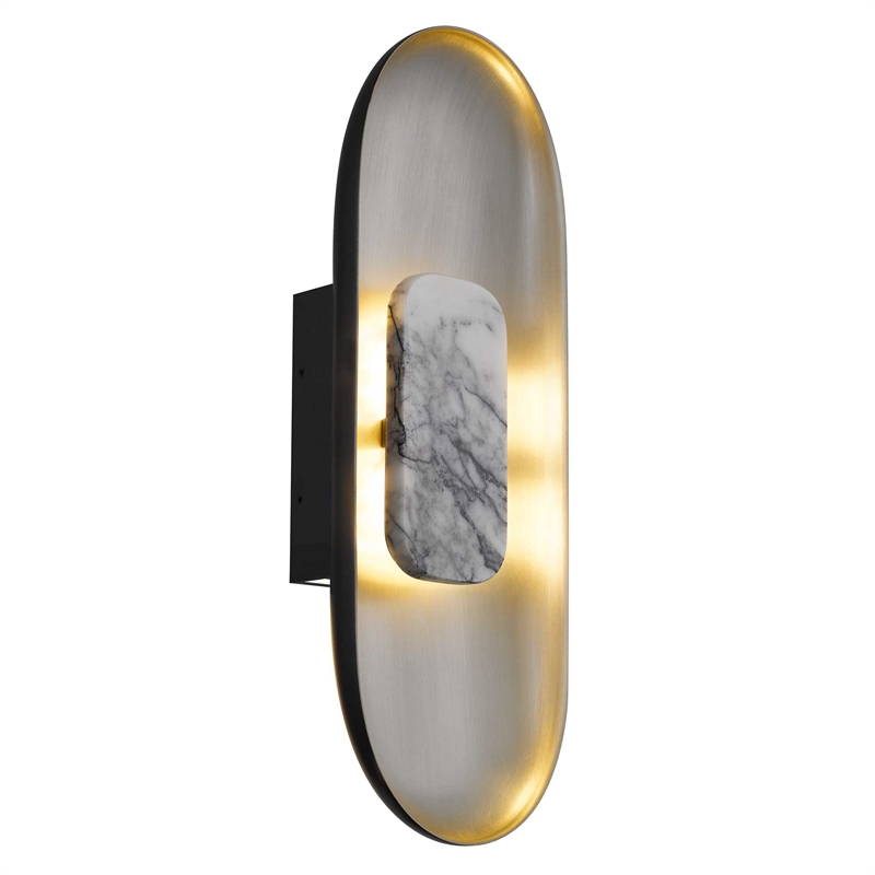 Alteck Marilyn 20 inch Aluminum LED Outdoor Wall Light in Black