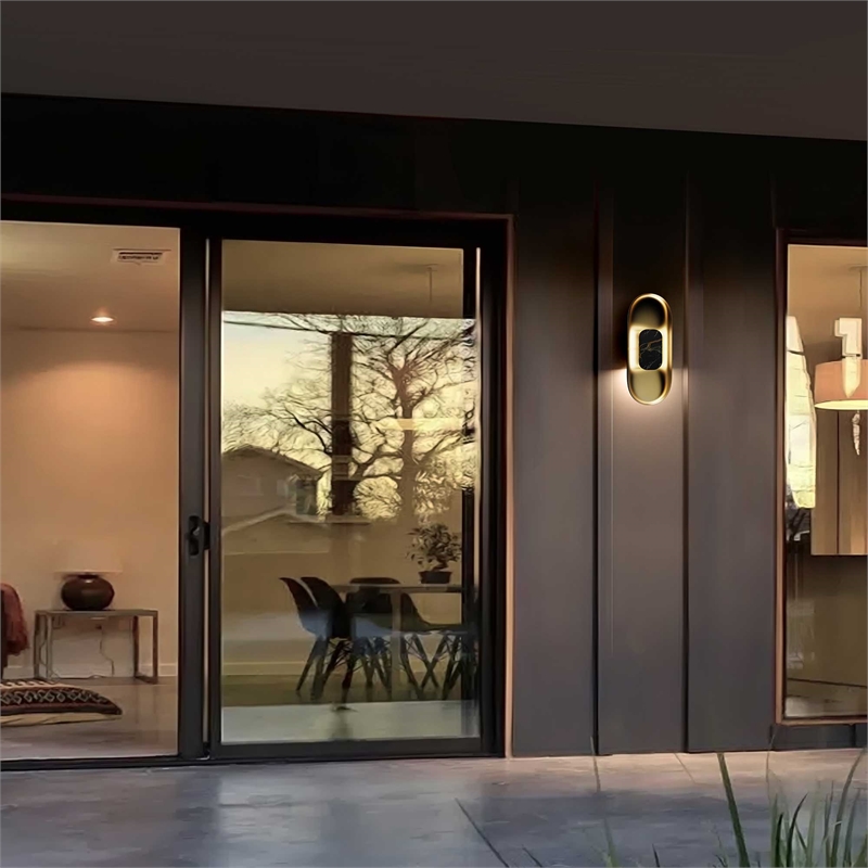Alteck Marilyn 20 inch Aluminum LED Outdoor Wall Light in Black