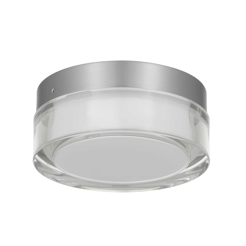Alteck Sunspot 6 inch  LED Outdoor Flush Mount in Silver