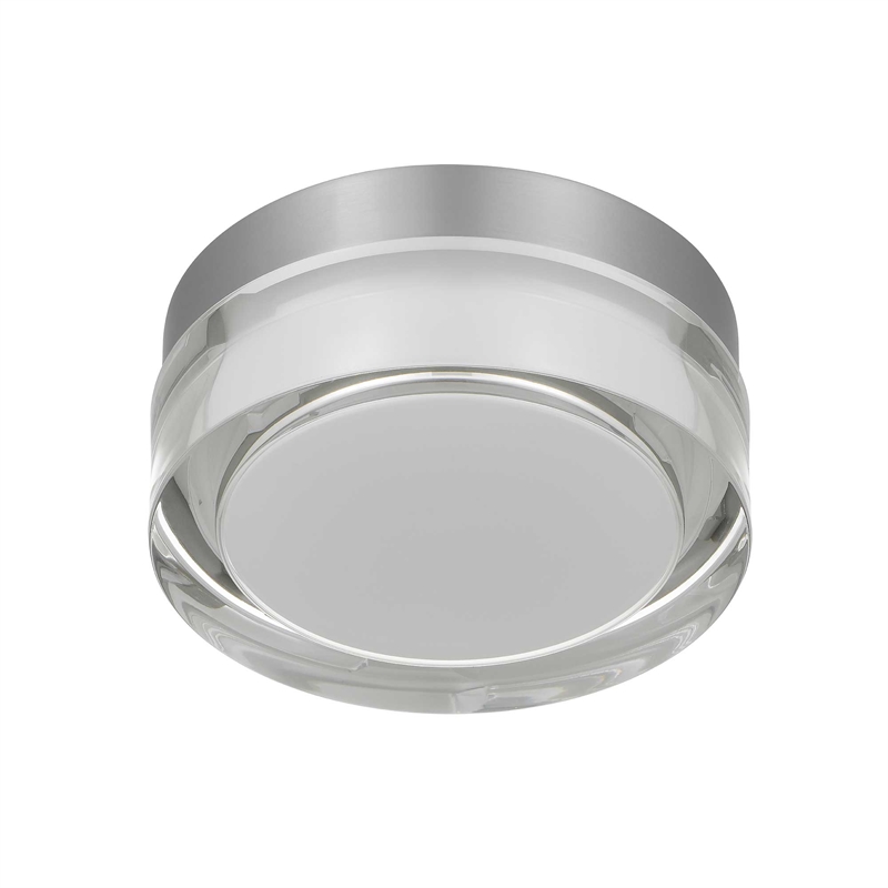 Alteck Sunspot 6 inch  LED Outdoor Flush Mount in Silver