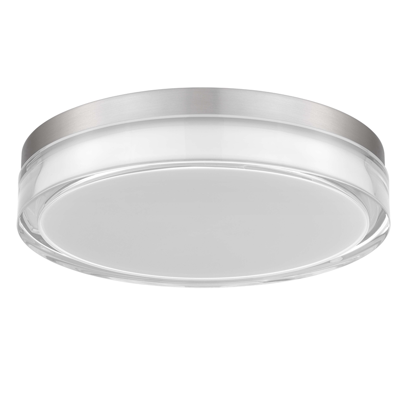 Alteck Sunspot 12 inch  LED Outdoor Flush Mount in Silver