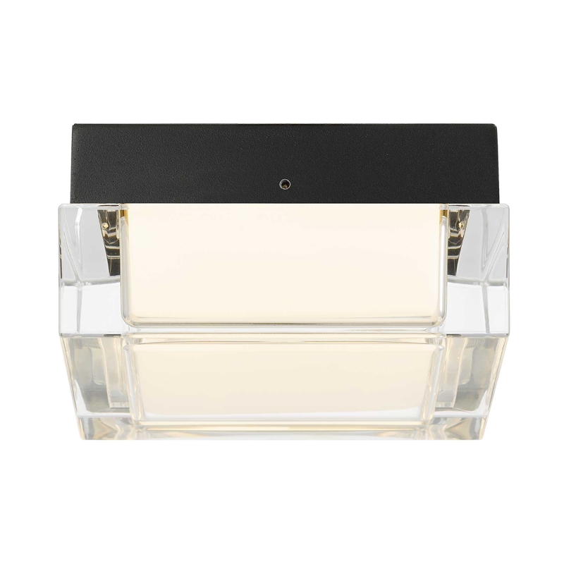 Alteck Box 5 inch  LED Outdoor Flush Mount in Black