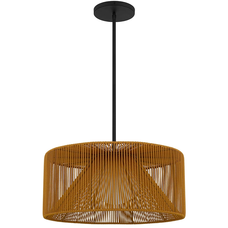Alteck Key west 22 inch LED Outdoor Pendant in Black