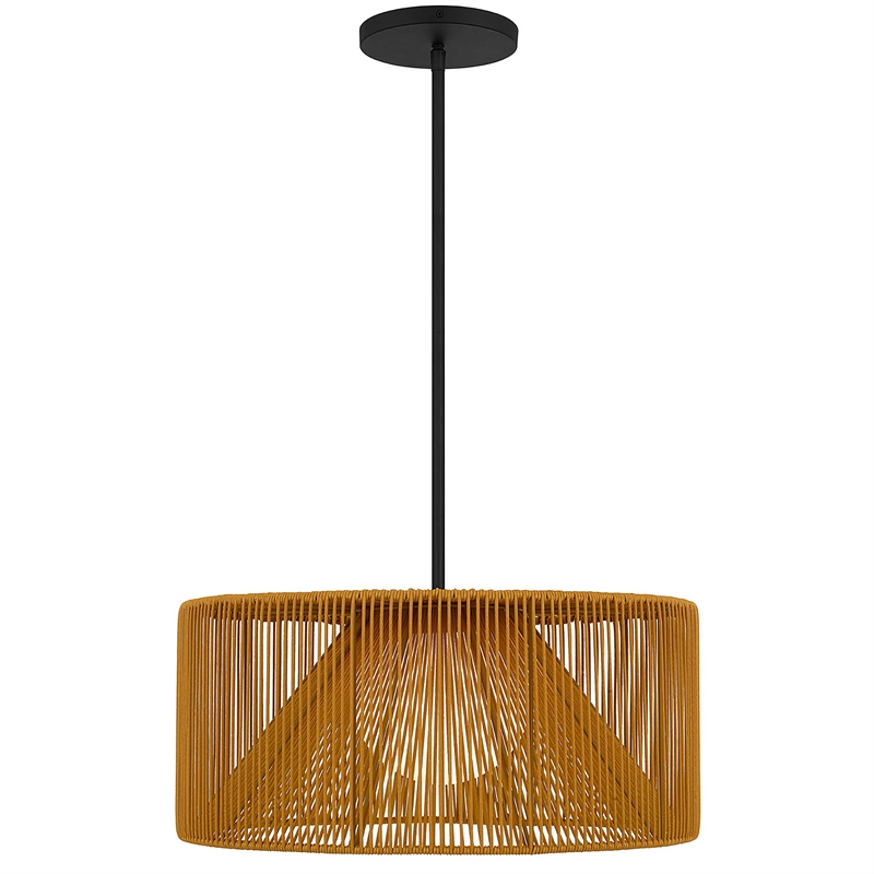 Alteck Key west 22 inch LED Outdoor Pendant in Black