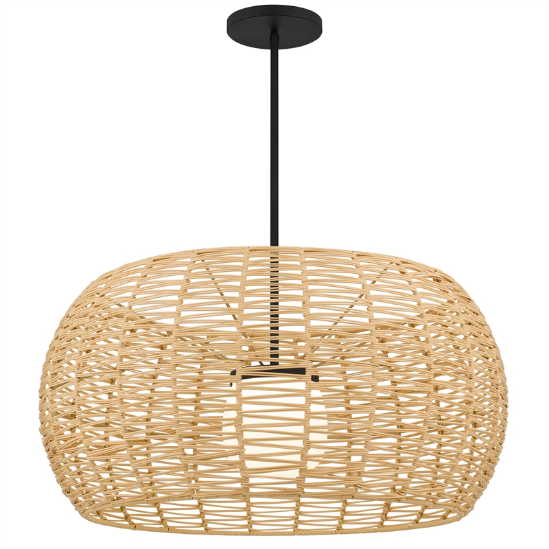Alteck Aruba 32 inch  LED Outdoor Pendant in Black