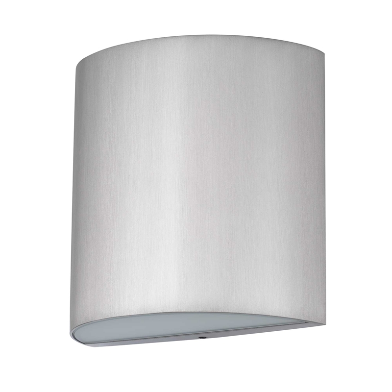 Alteck Veil   LED Outdoor Wall Light in Silver