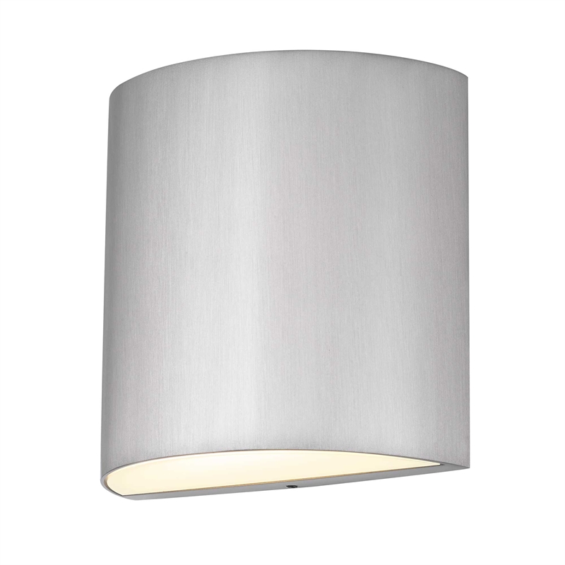 Alteck Veil   LED Outdoor Wall Light in Silver