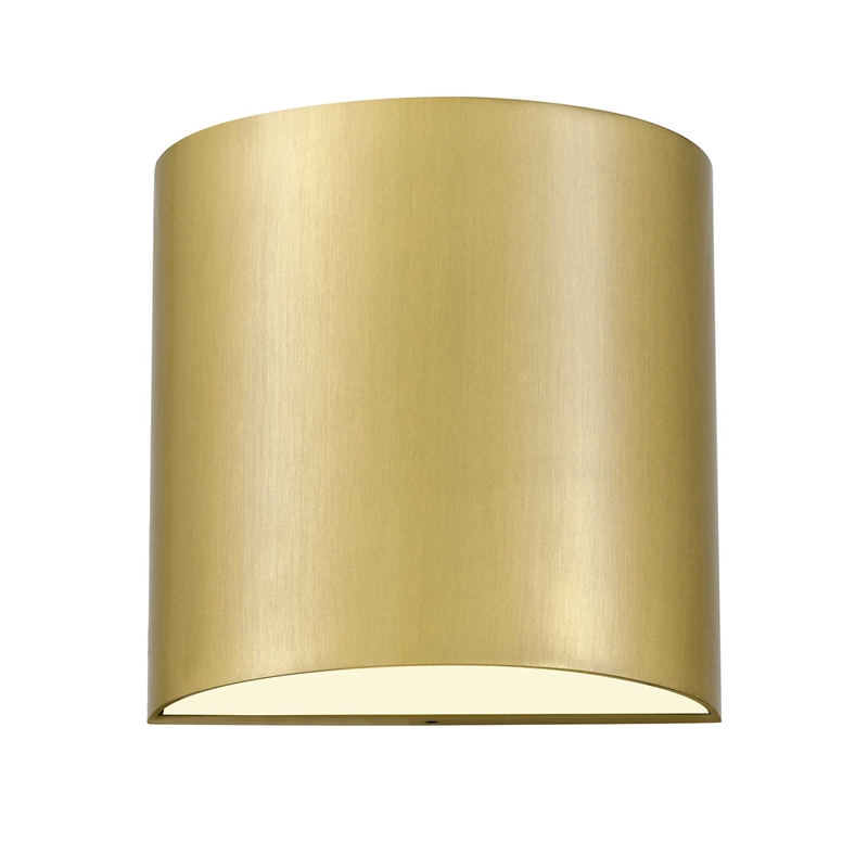 Alteck Veil  LED Outdoor Wall Light in Brass