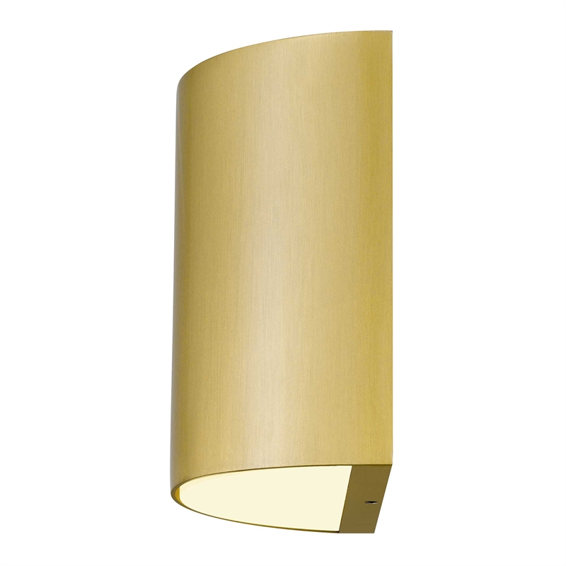 Alteck Veil  LED Outdoor Wall Light in Brass