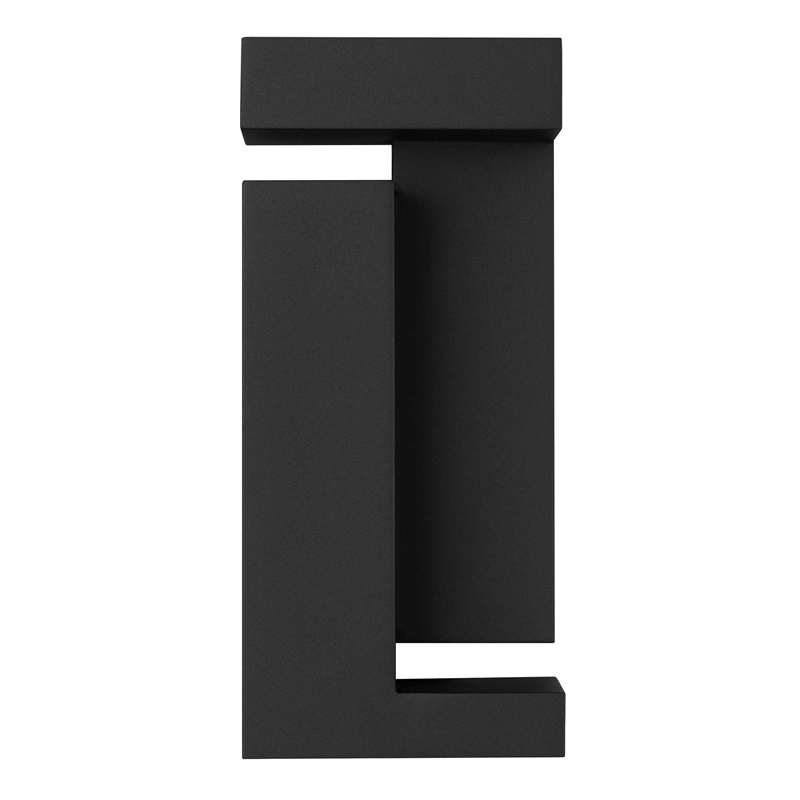 Alteck Dance 11.25 inch  LED Outdoor Wall Light in Black