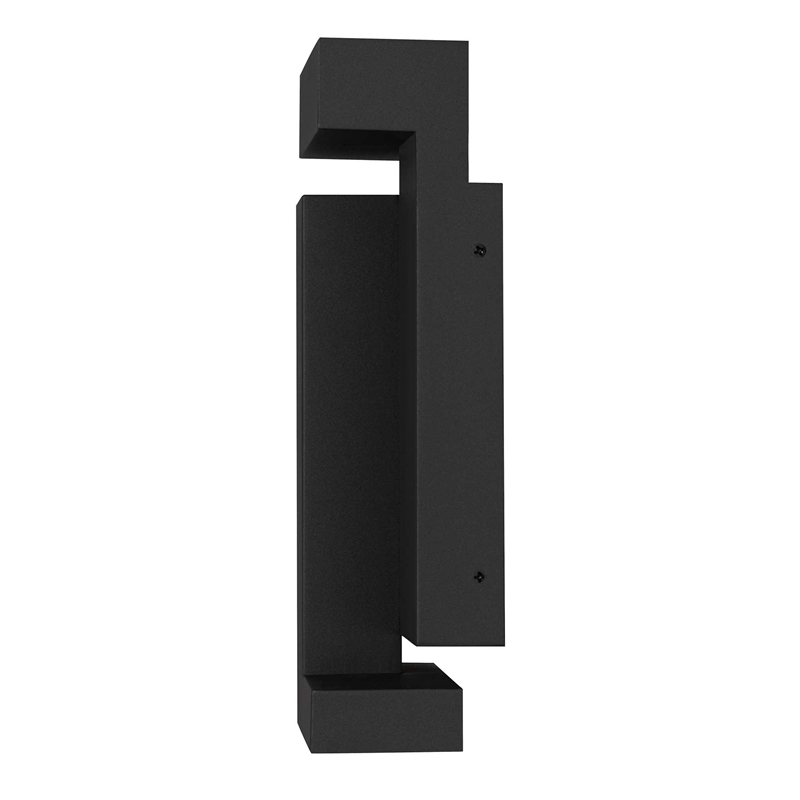 Alteck Dance 11.25 inch  LED Outdoor Wall Light in Black