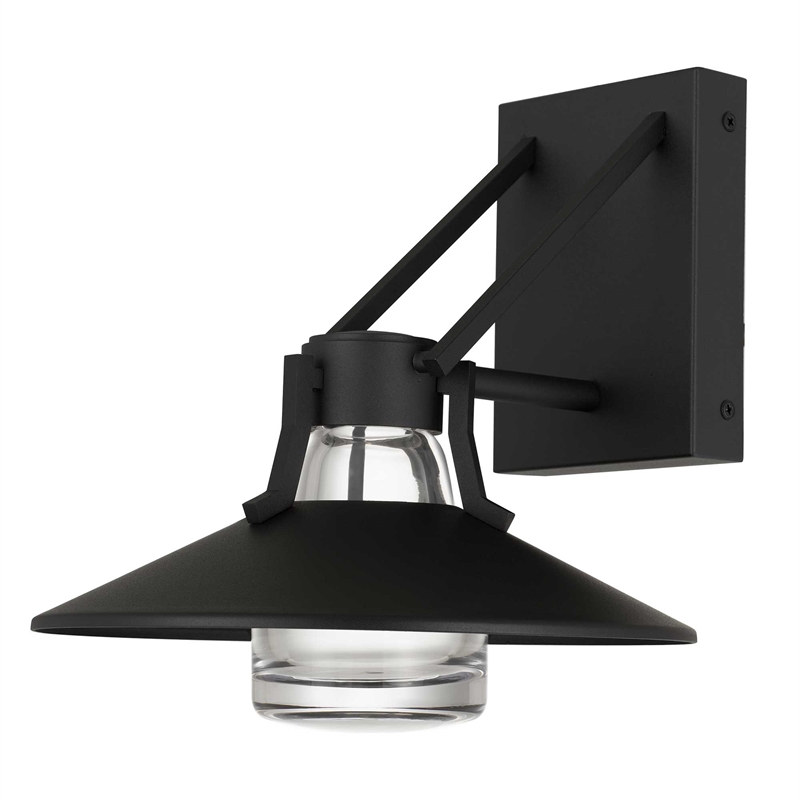Alteck Radiant 10.5 inch  LED Outdoor Wall Light in Black