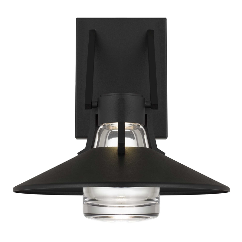Alteck Radiant 10.5 inch  LED Outdoor Wall Light in Black