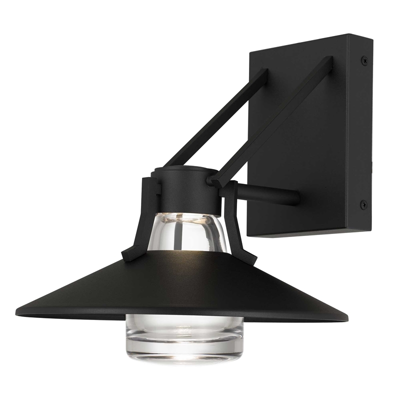 Alteck Radiant 10.5 inch  LED Outdoor Wall Light in Black