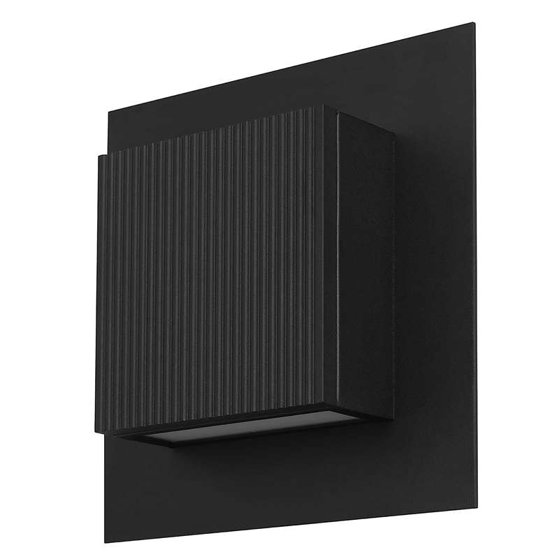 Alteck Miami 10.25 inch  LED Outdoor Wall Light in Black