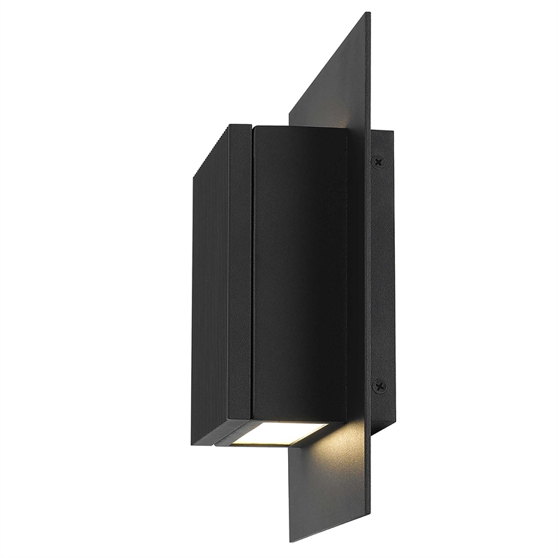 Alteck Miami 10.25 inch  LED Outdoor Wall Light in Black