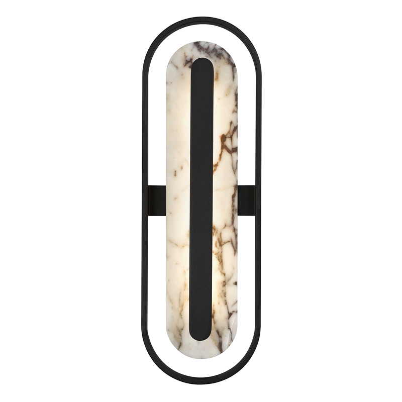 Alteck Roundabout 28 inch  LED Outdoor Wall Light in Black