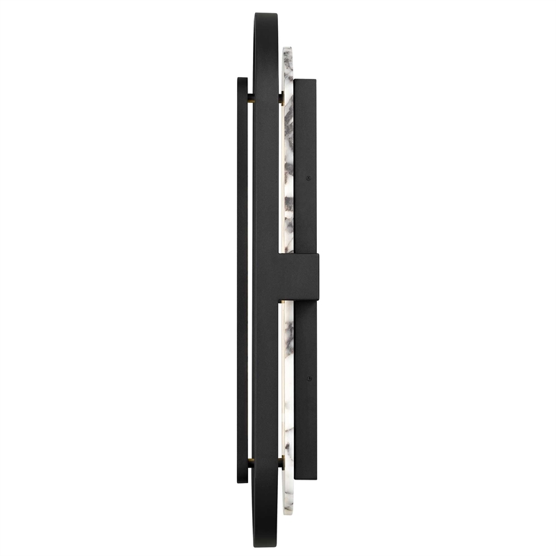 Alteck Roundabout 28 inch  LED Outdoor Wall Light in Black