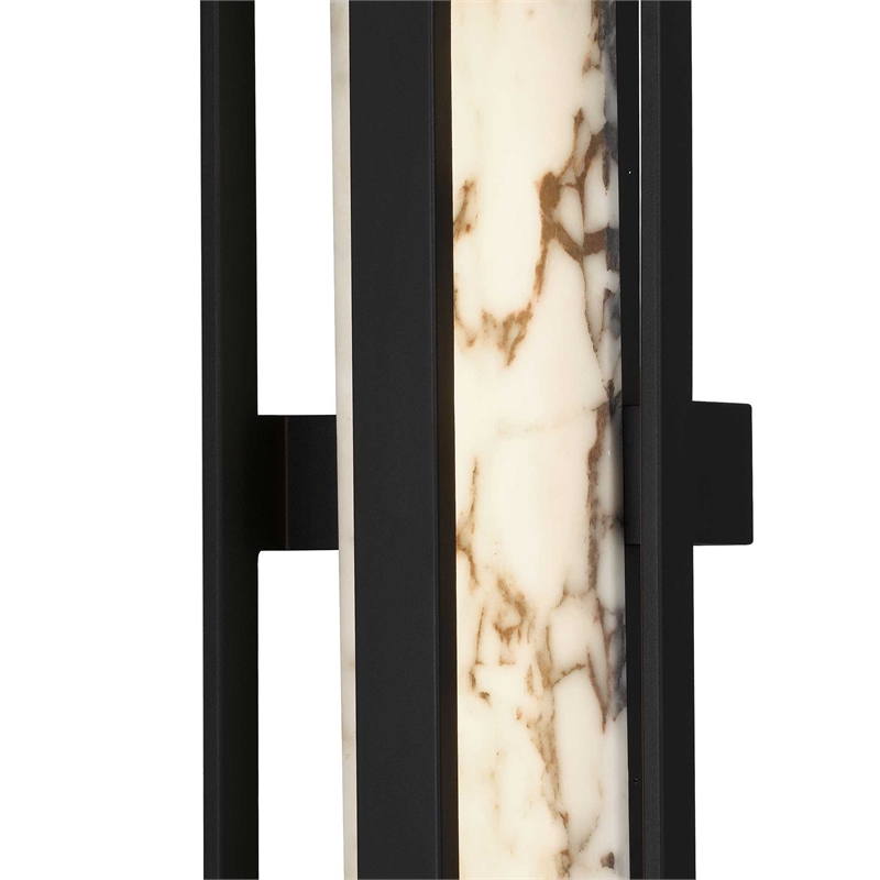 Alteck Roundabout 28 inch  LED Outdoor Wall Light in Black