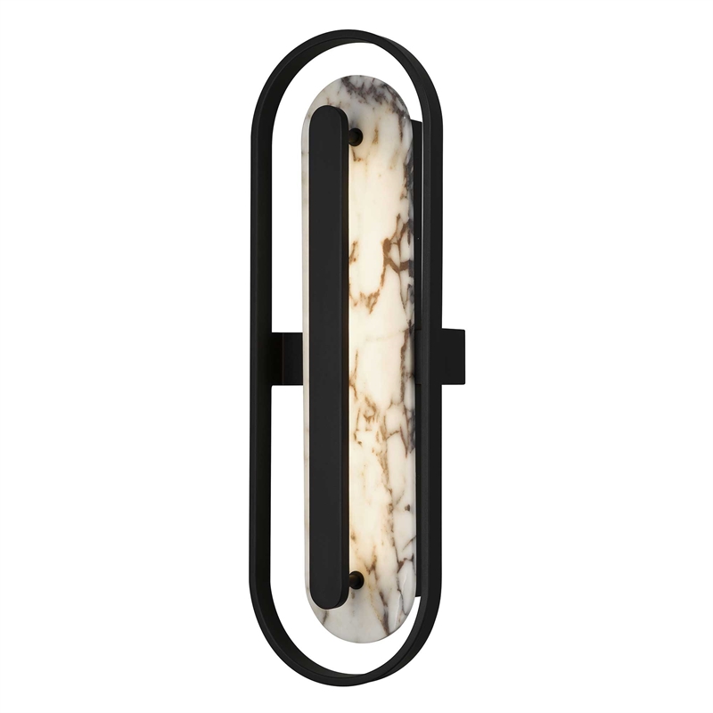 Alteck Roundabout 28 inch  LED Outdoor Wall Light in Black