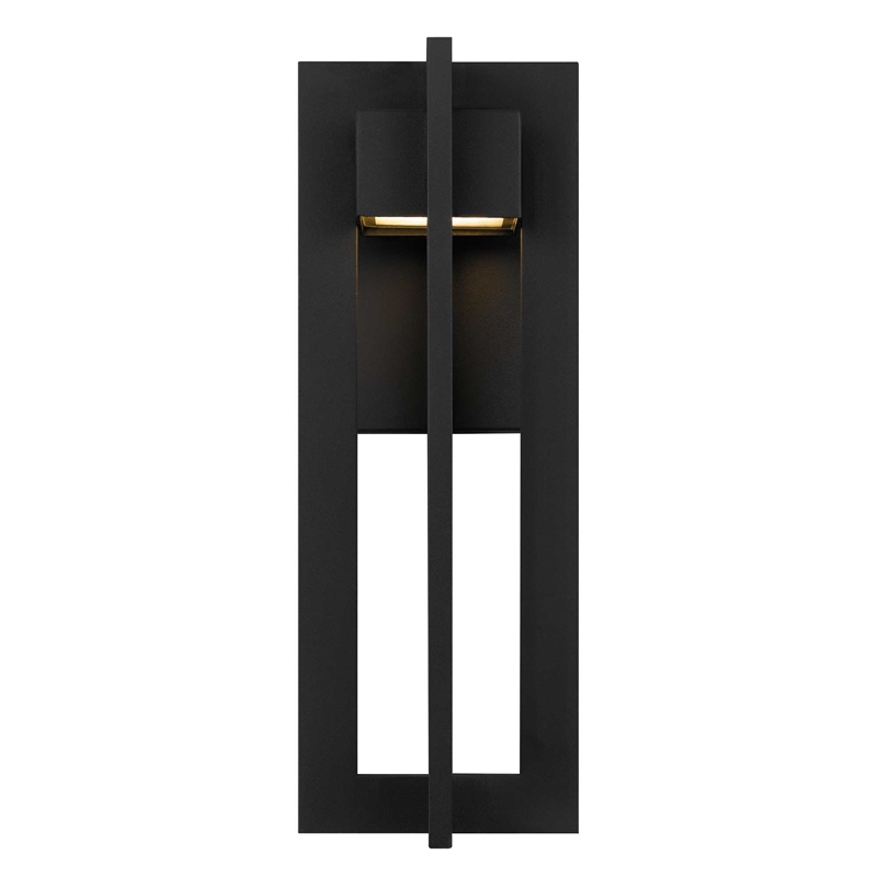 Alteck 4 Bar 13 inch Aluminum LED Outdoor Wall Light Black