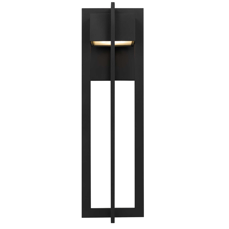 Alteck 4 Bar 23 inch Aluminum LED Outdoor Wall Light Black
