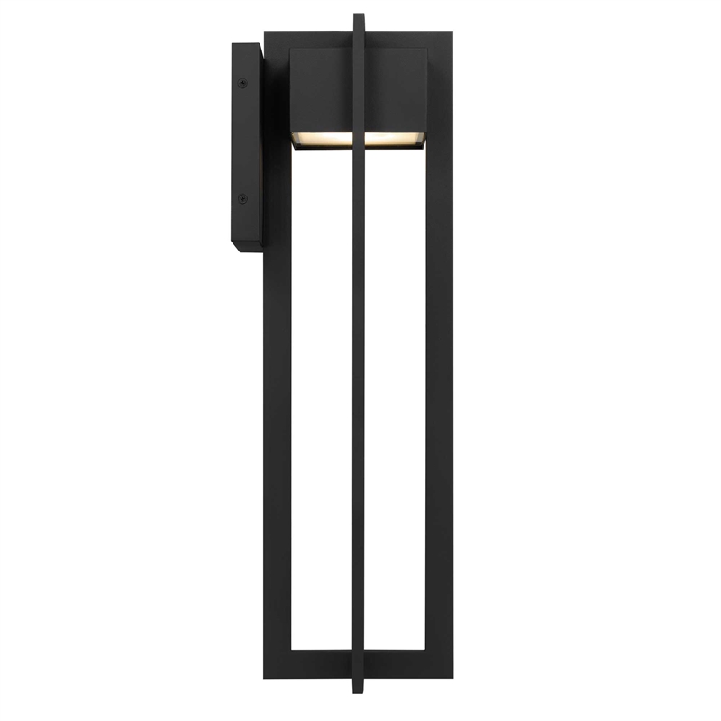Alteck 4 Bar 23 inch Aluminum LED Outdoor Wall Light Black