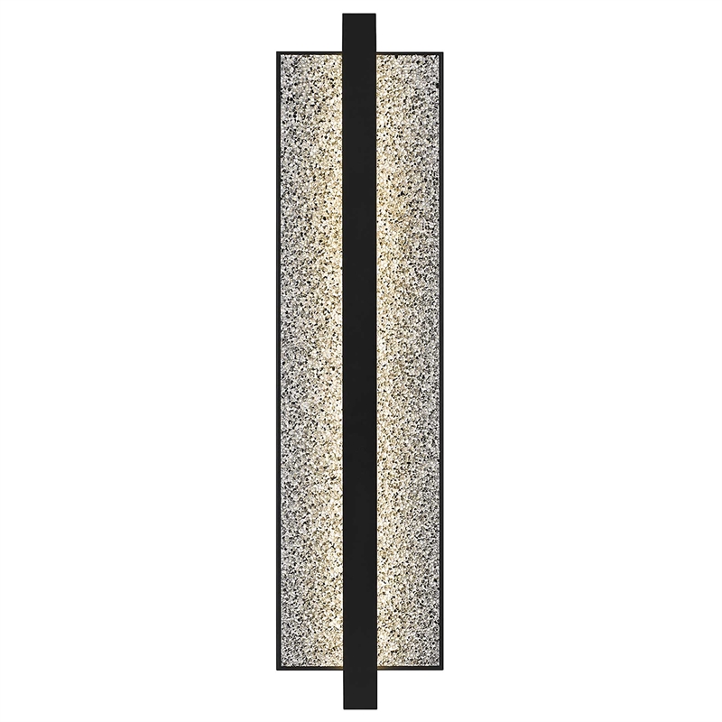Alteck Seafoam 32 inch Aluminum LED Outdoor Wall Light Black