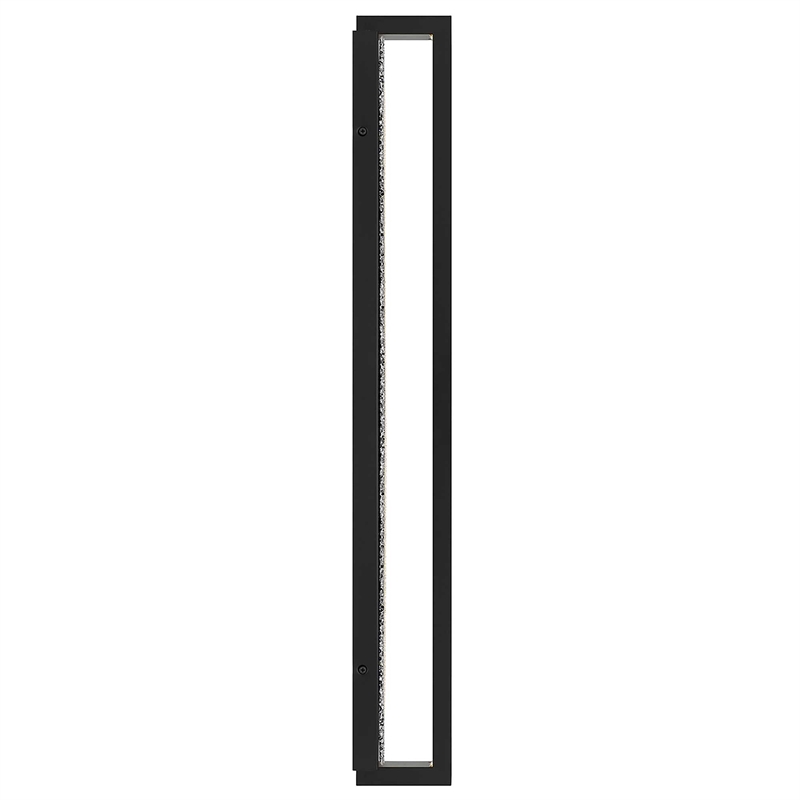 Alteck Seafoam 32 inch Aluminum LED Outdoor Wall Light Black