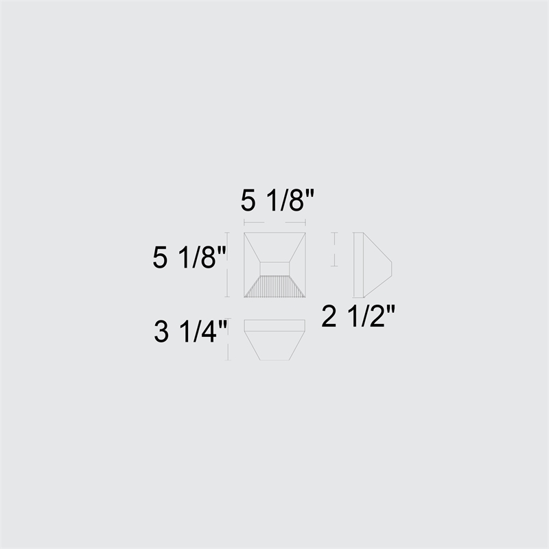 Alteck Ribbed 5 inch Aluminum LED Outdoor Wall Light Black