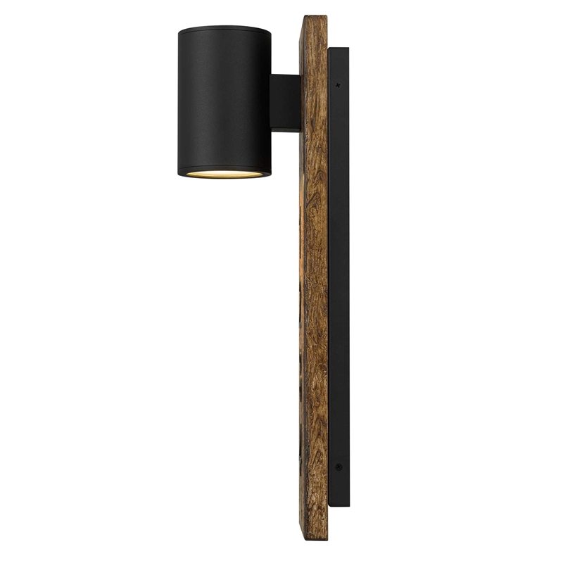 Alteck Woodone 19 inch Aluminum LED Outdoor Wall Light Black