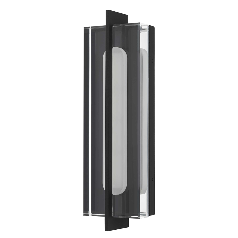 Alteck Avani 20 inch Aluminum LED Outdoor Wall Light Black