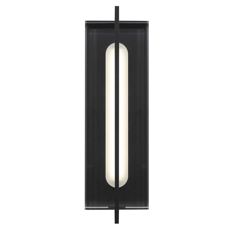 Alteck Avani 20 inch Aluminum LED Outdoor Wall Light Black