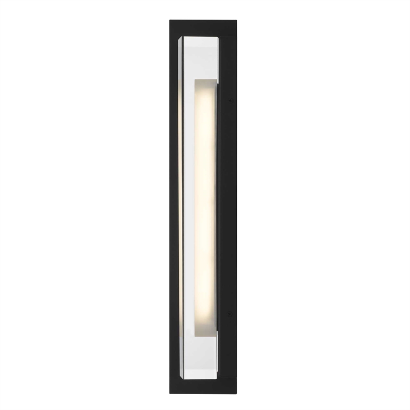 Alteck Avani 20 inch Aluminum LED Outdoor Wall Light Black