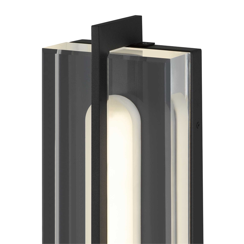 Alteck Avani 20 inch Aluminum LED Outdoor Wall Light Black