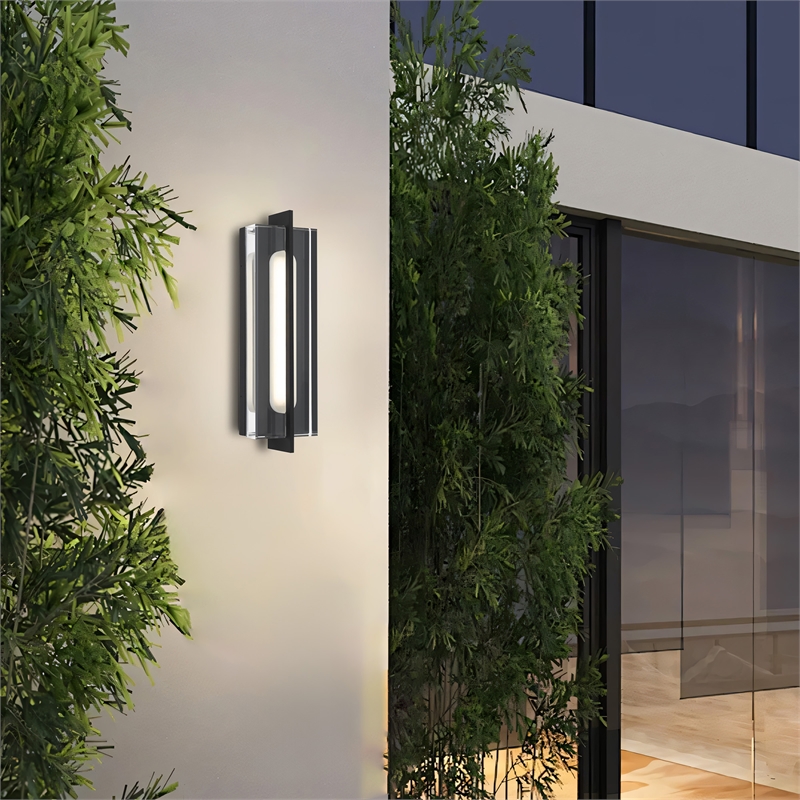 Alteck Avani 20 inch Aluminum LED Outdoor Wall Light Black