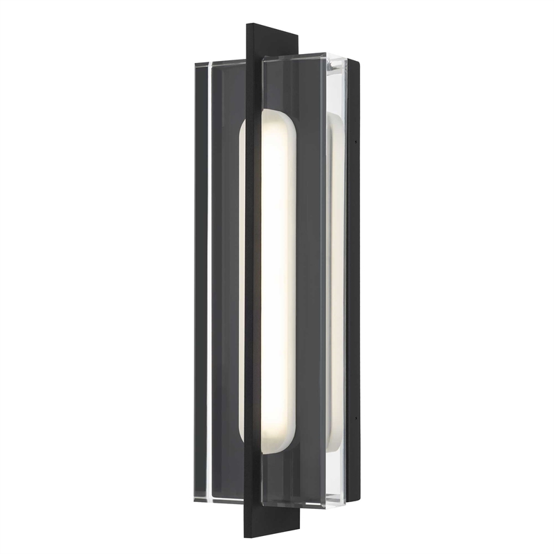 Alteck Avani 20 inch Aluminum LED Outdoor Wall Light Black