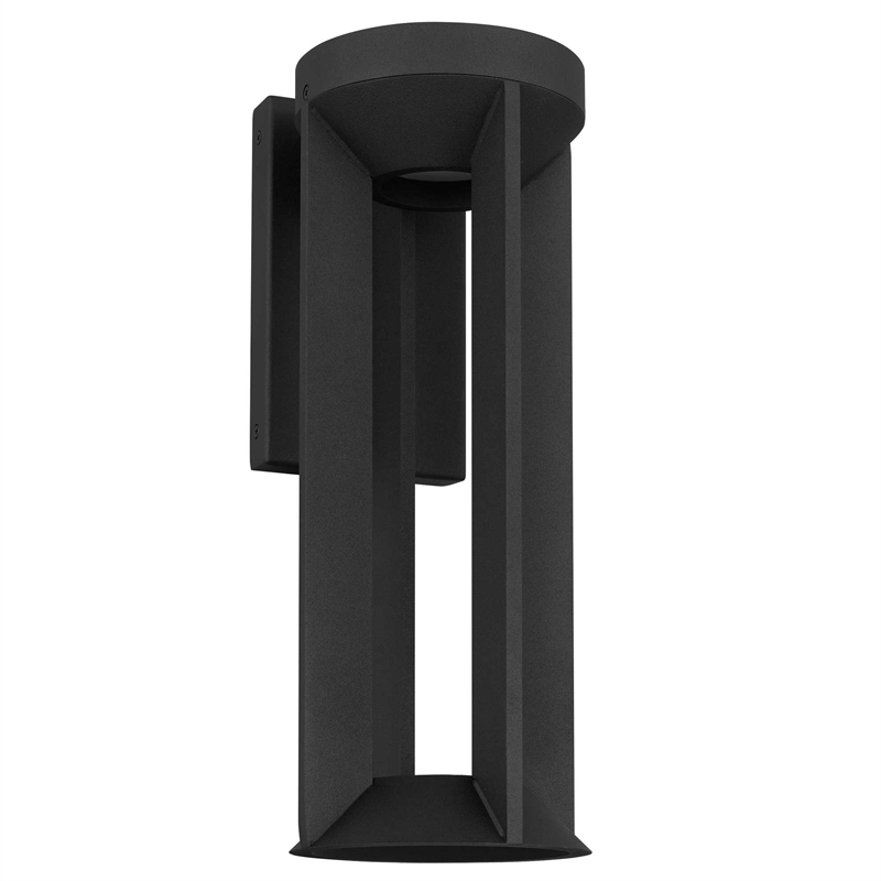 Alteck Aura 16 inch Aluminum LED Outdoor Wall Light Black