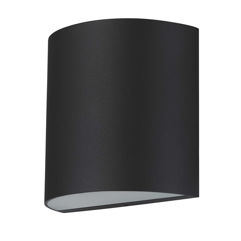 Alteck Veil 3 CCT Aluminum LED Outdoor Wall Light Black