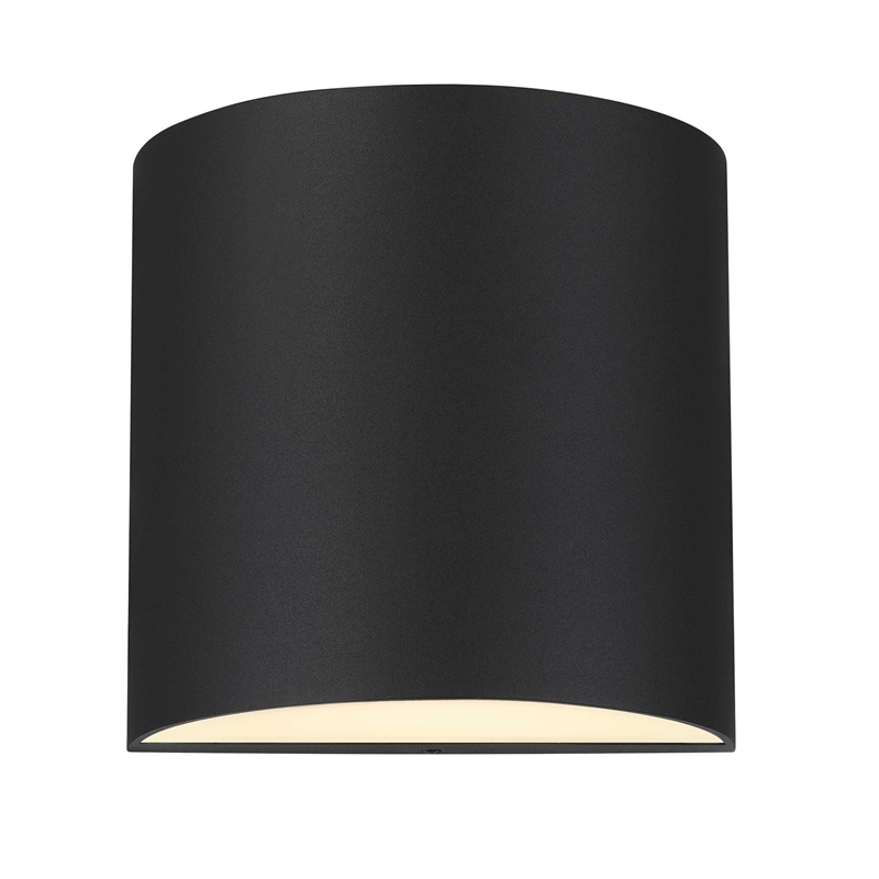 Alteck Veil 3 CCT Aluminum LED Outdoor Wall Light Black