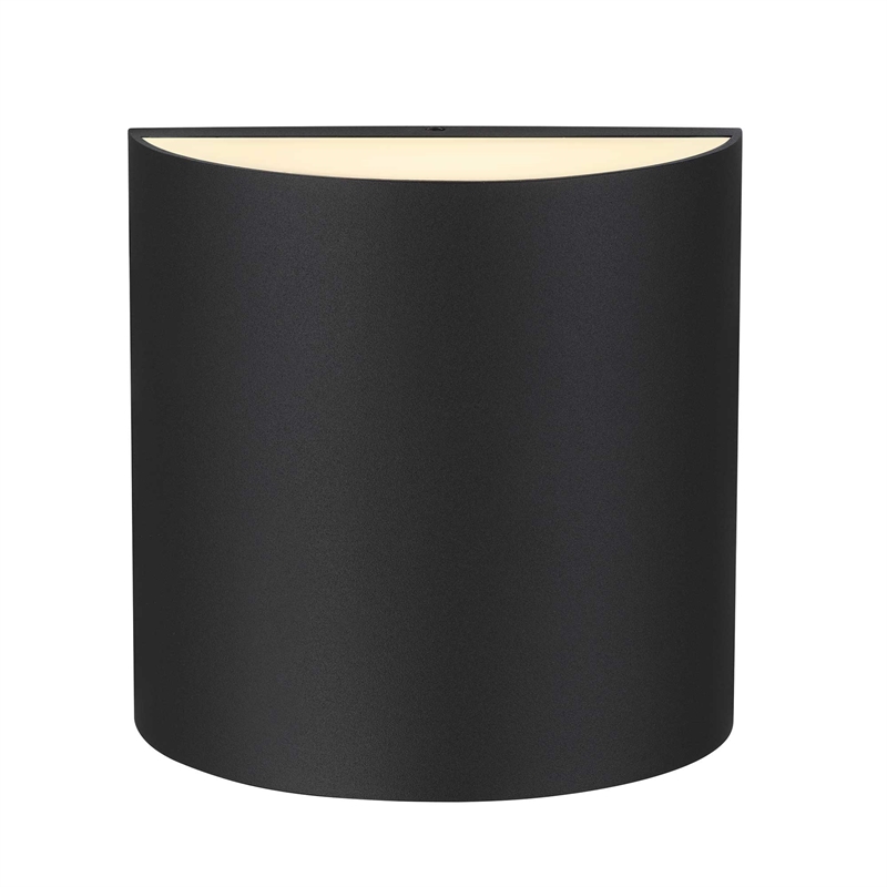 Alteck Veil 3 CCT Aluminum LED Outdoor Wall Light Black