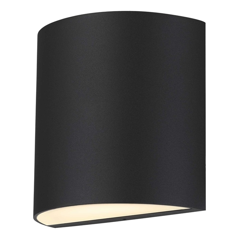 Alteck Veil 3 CCT Aluminum LED Outdoor Wall Light Black