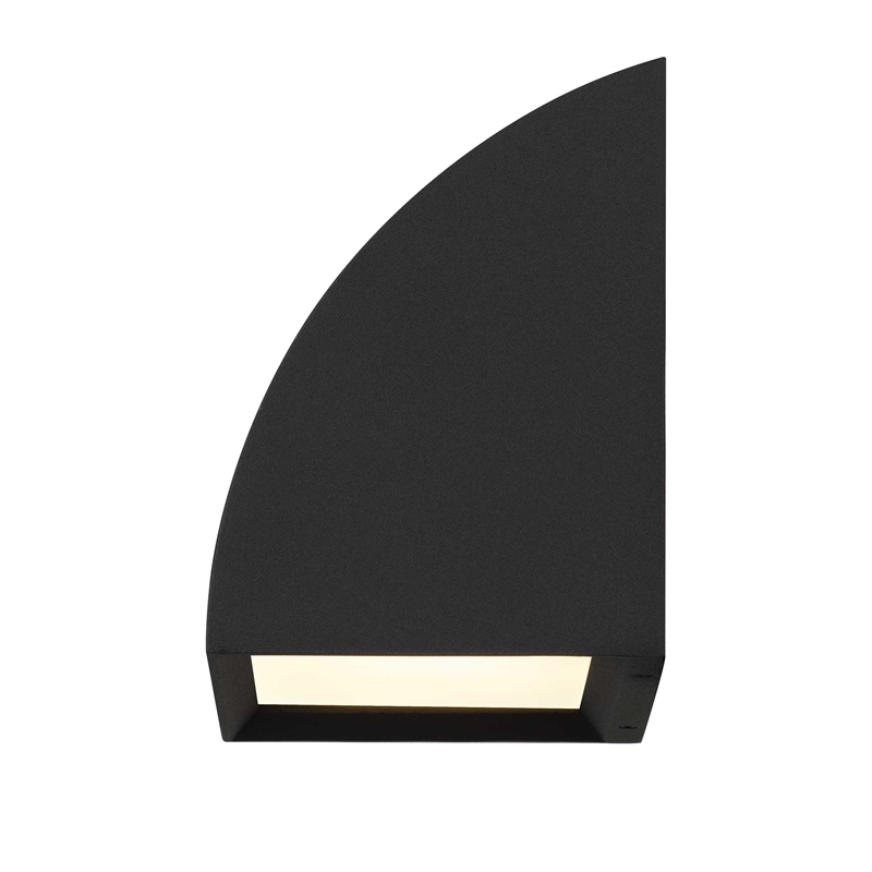 Alteck Slope 4.5 inch Aluminum LED Outdoor Wall Light Black