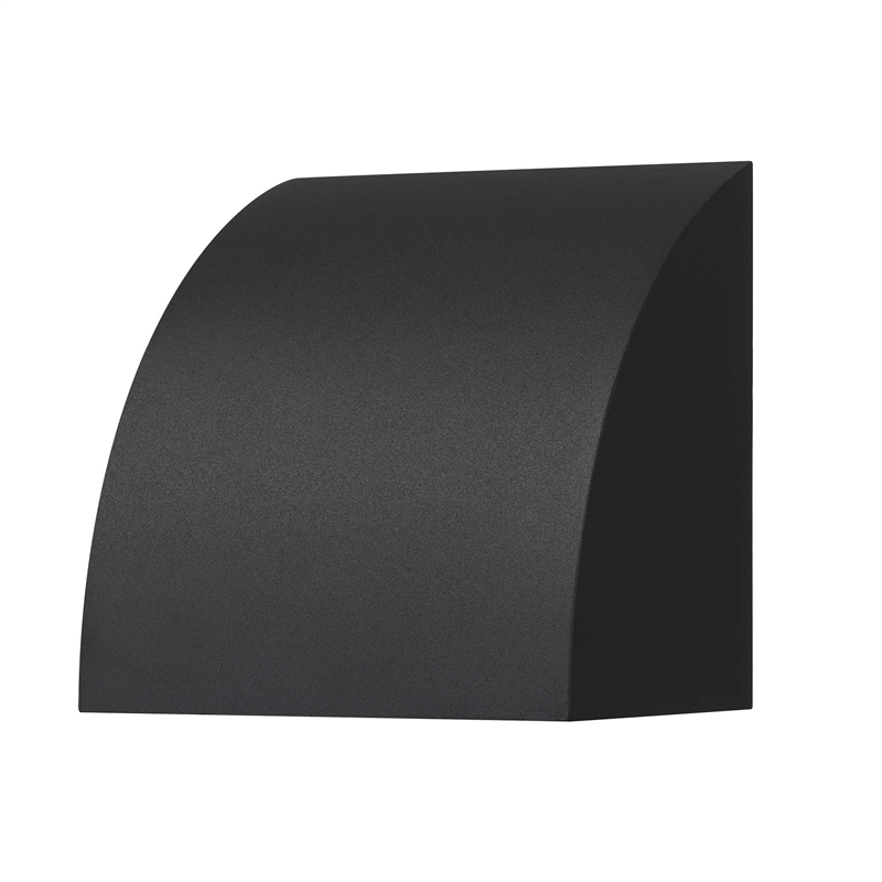 Alteck Slope 4.5 inch Aluminum LED Outdoor Wall Light Black