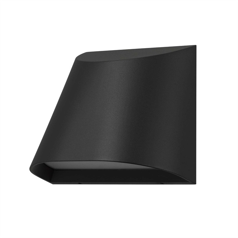 Alteck Ambit 5.5 inch Aluminum LED Outdoor Wall Light Black