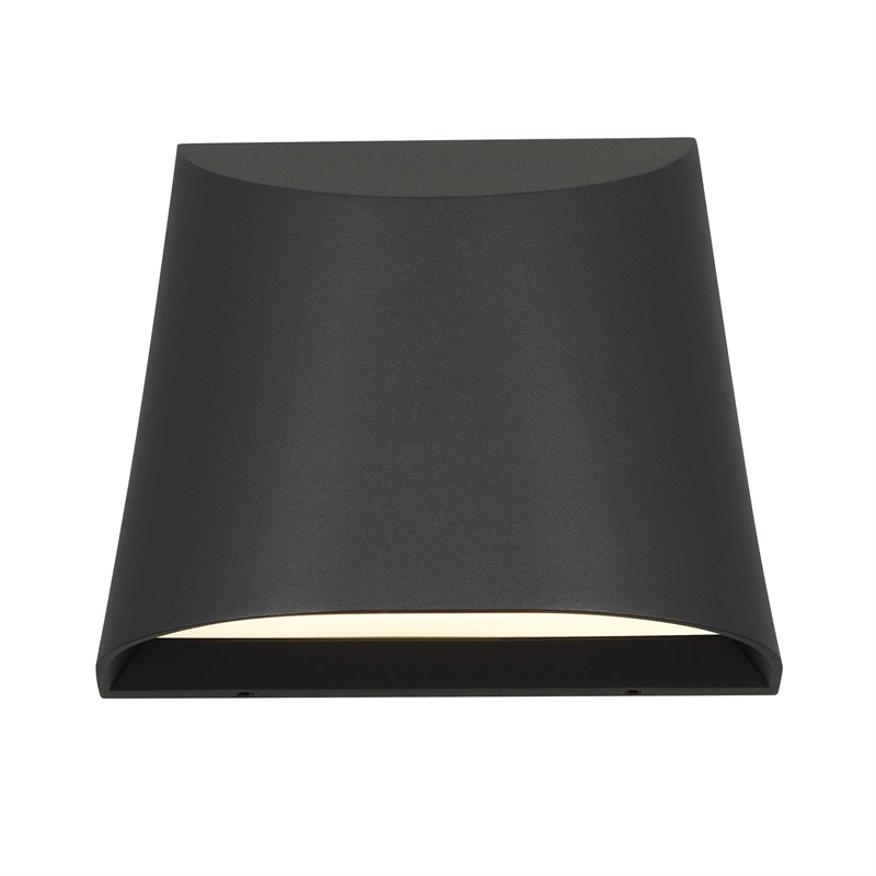 Alteck Ambit 5.5 inch Aluminum LED Outdoor Wall Light Black