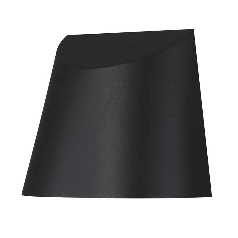 Alteck Ambit 5.5 inch Aluminum LED Outdoor Wall Light Black