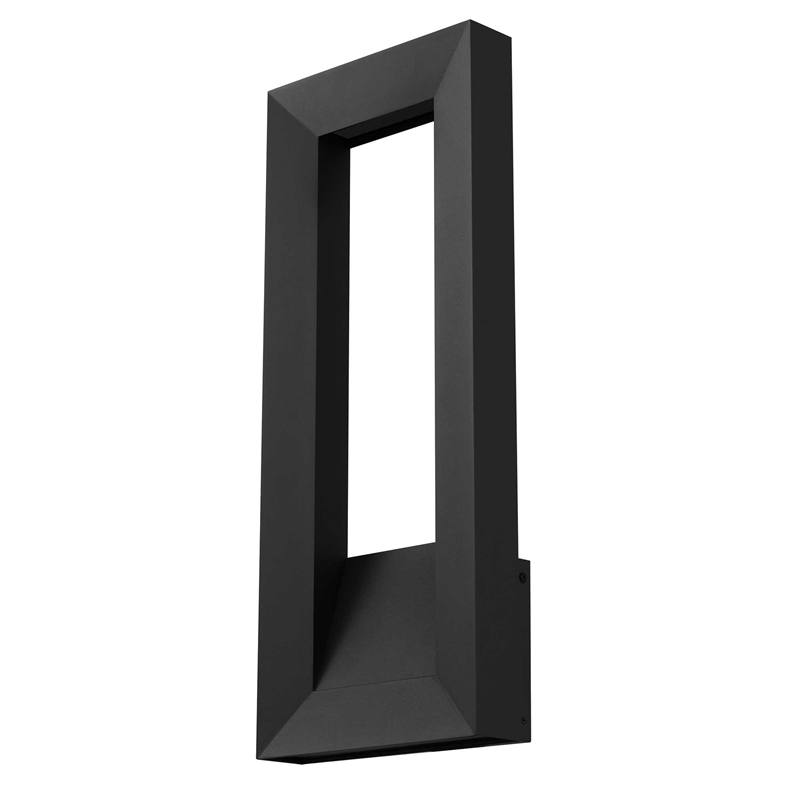Alteck Paletto 22 inch Aluminum LED Outdoor Wall Light Black